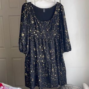 Gold stars dress